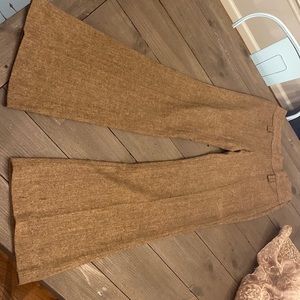 Zara Basic Wide Leg Tweed Pants